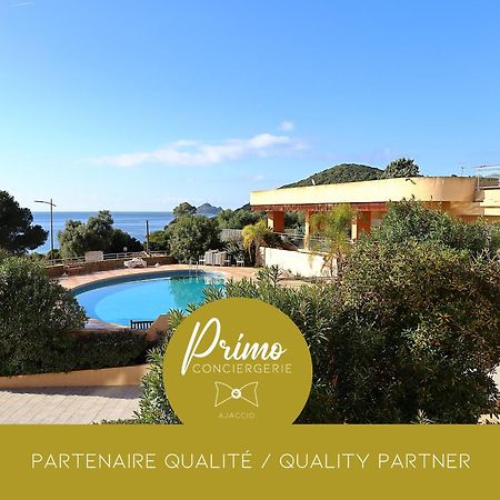 Superbe T2 Vue Mer - Piscine & Plage A 100M Ajaccio  Exteriör bild